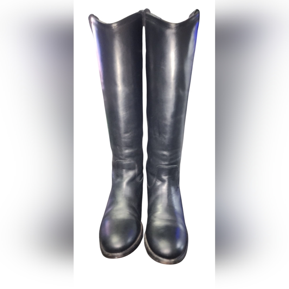 Frye Melissa Button 77167 Leather Slip On Mid Calf Boots, Women's 6​ - Picture 6 of 13
